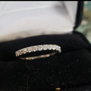 Ring Silver Diamond Band